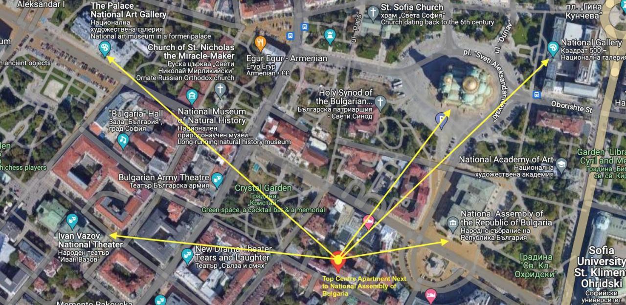 Top City Centre 1Br Apartment For 4 Guests & Fast Wifi Sofia Buitenkant foto
